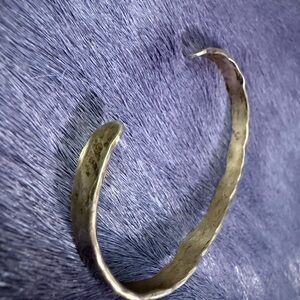 Reptile Habitat cuff bracelet - Silver plated